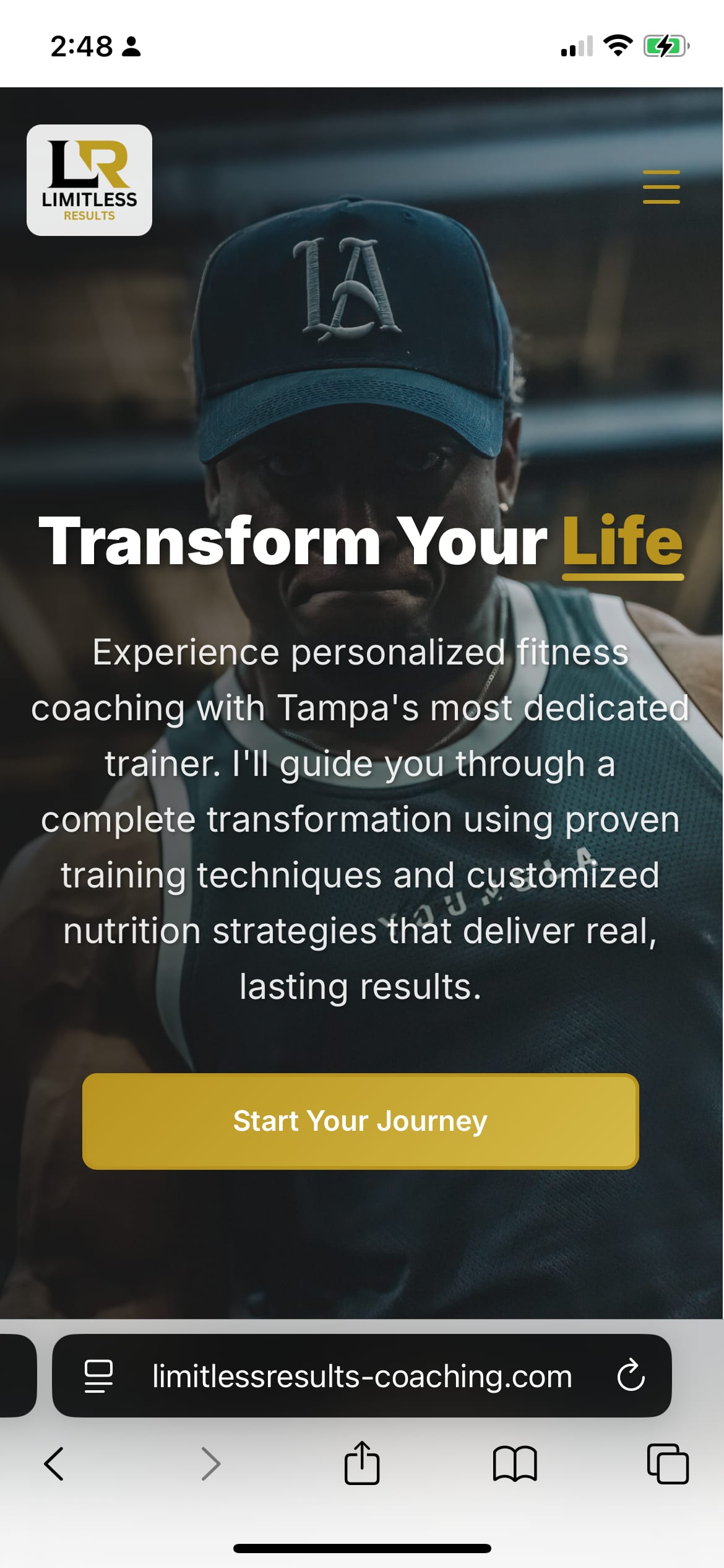 Personal Trainer Website